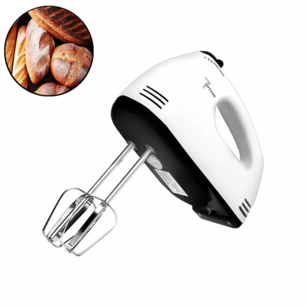 خلاط متعدد الوظائف صغير 7 سرعات خلاط طعام كهربائي يده Frother مضرب بيض التلقائي كريم الغذاء كعكة الخبز العجين مزيج - Image 3