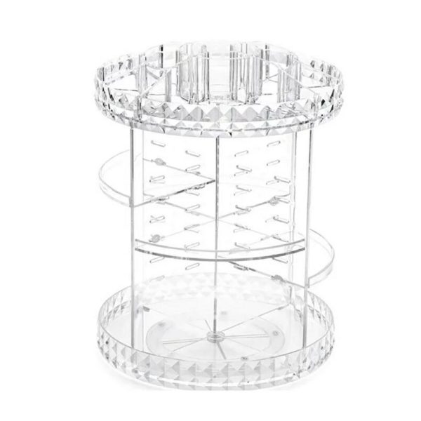 ⁦منظم مكياج ، رف دوار 360 درجة ، حامل مستحضرات تجميل شفاف Organisateur de maquillage Rack makeup rotatif 360° Porte-cosmétiques⁩ - الصورة ⁦3⁩
